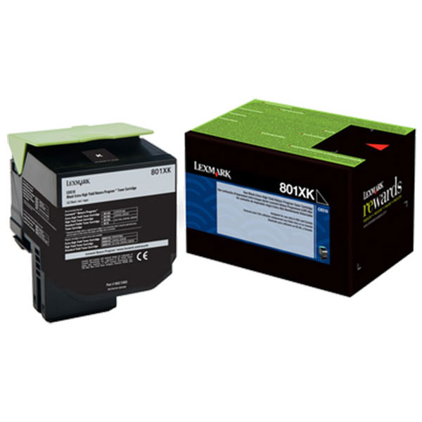 Lexmark CX510 Extra High Yield Black Return Program Toner Cartridge for US Government (8,000 Yield) (TAA Compliant Version of 80C1XK0)