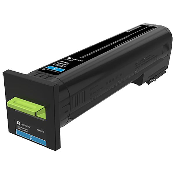 Lexmark CX820, XC6152, XC6153 High Yield Cyan Non-Return Program Toner Cartridge (17,000 Yield)