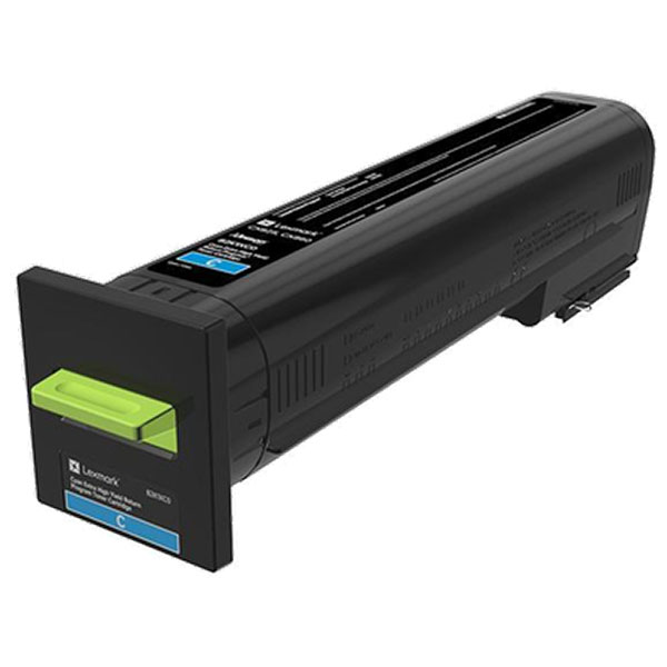 Lexmark CX825, CX860 Extra High Yield Cyan Return Program Toner Cartridge for US Government (22,000 Yield) (TAA Compliant Version of 82K1XC0)