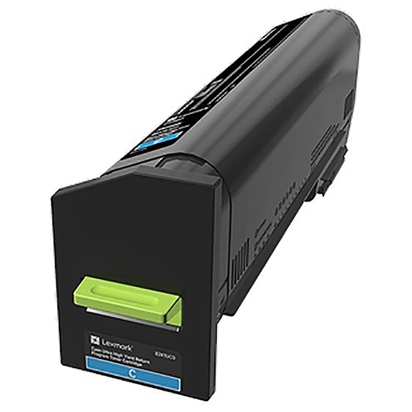 Lexmark CX860 Ultra High Yield Cyan Return Program Toner Cartridge (55,000 Yield)