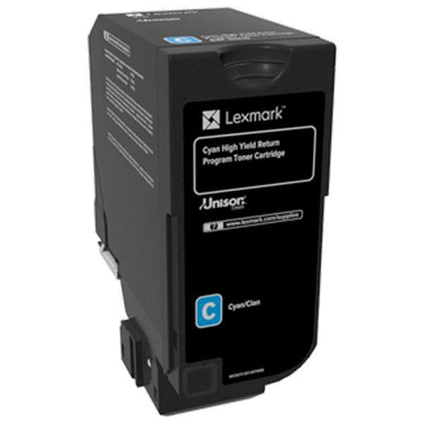 Lexmark CX725 High Yield Cyan Return Program Toner Cartridge for US Government (16,000 Yield) (TAA Compliant Version of 84C1HC0)