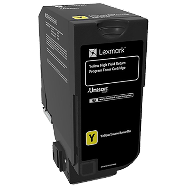 Lexmark CX725 High Yield Yellow Return Program Toner Cartridge (16,000 Yield)