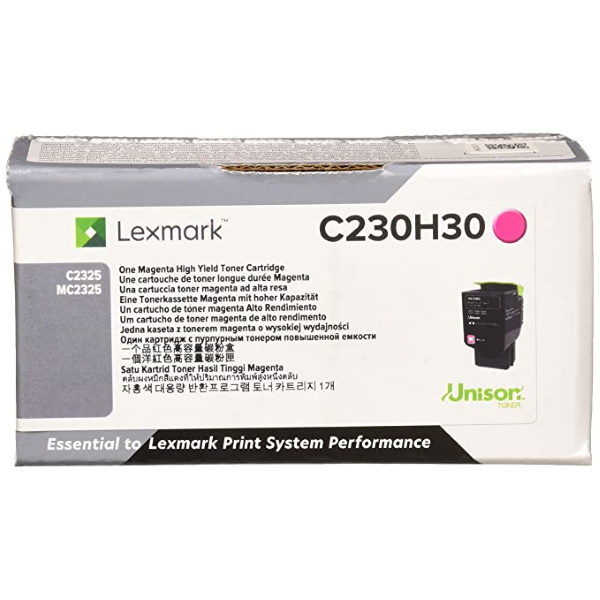 Lexmark C2325, MC2325 High Yield Magenta Non-Return Program Toner Cartridge (2,300 Yield)