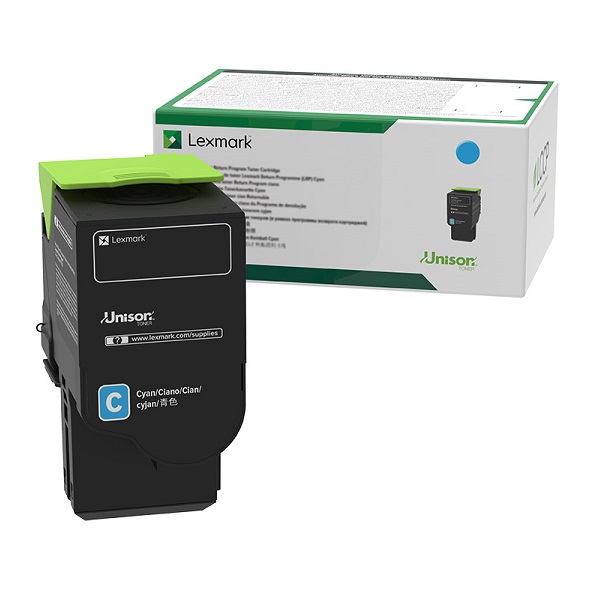 Lexmark C2425, C2535, MC2425, MC2535, MC2640 Extra High Yield Cyan Return Program Toner Cartridge (3,500 Yield)