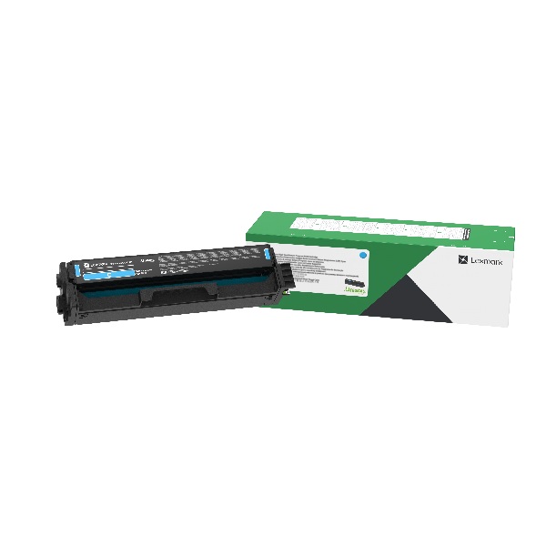 Lexmark C3224dw, C3326dw, MC3224dwe, MC3224adwe, MC3326adwe Cyan Return Program Toner Cartridge (1,500 Yield)