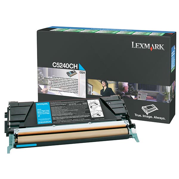 Lexmark C524 C532 C534 High Yield Cyan Return Program Toner Cartridge (5000 Yield)