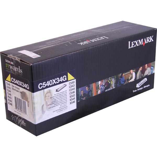 Lexmark C540, C543, C544, C546, X543, X544, X546, X548 Yellow Developer Unit (30,000 Yield)