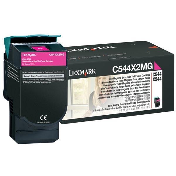 Lexmark C544, C546, X544, X546, X548 Extra High Yield Magenta Non-Return Program Toner Cartridge (4,000 Yield)