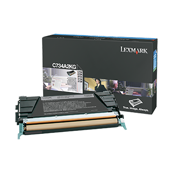 Lexmark C734, C736, X734, X736, X738 Black Non-Return Program Toner Cartridge (8,000 Yield)