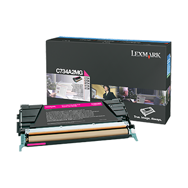 Lexmark C734, C736, X734, X736, X738 Magenta Non-Return Program Toner Cartridge (6,000 Yield)