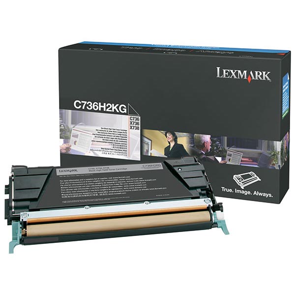 Lexmark C736, X736, X738 High Yield Black Non-Return Program Toner Cartridge (12,000 Yield)
