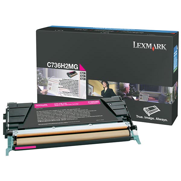 Lexmark C736, X736, X738 High Yield Magenta Non-Return Program Toner Cartridge (10,000 Yield)