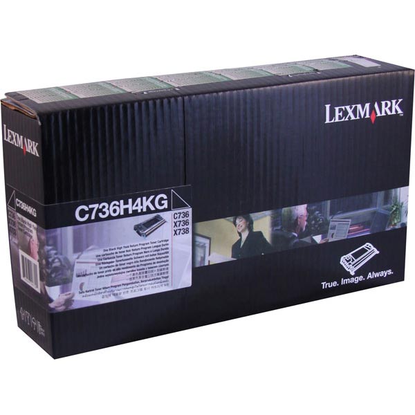 Lexmark C736, X736, X738 High Yield Black Return Program Toner Cartridge for US Government (12,000 Yield) (TAA Compliant Version of C736H1KG)