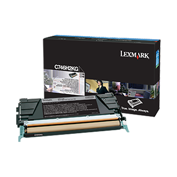 Lexmark C746, C748 High Yield Black Non-Return Program Toner Cartridge (12,000 Yield)