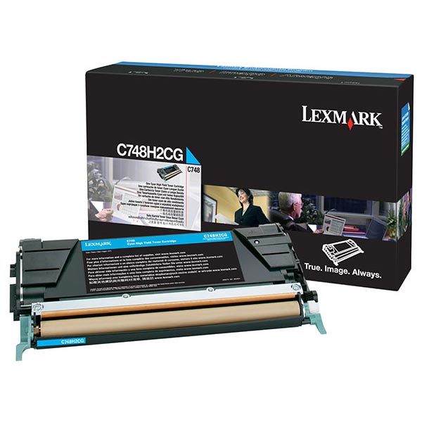 Lexmark C748 High Yield Cyan Non-Return Program Toner Cartridge (10,000 Yield)