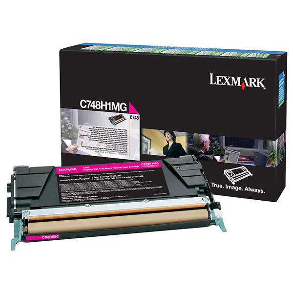 Lexmark C748 High Yield Magenta Return Program Toner Cartridge for US Government (10,000 Yield) (TAA Compliant Version of C748H1MG)