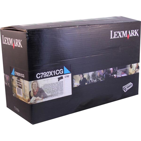 Lexmark C792, CS796 Extra High Yield Cyan Return Program Toner Cartridge (20,000 Yield)