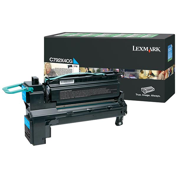 Lexmark C792 Extra High Yield Cyan Return Program Toner Cartridge for US Government (20,000 Yield) (TAA Compliant Version of C792X1CG)
