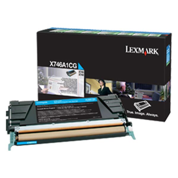 Lexmark X746, X748 Cyan Return Program Toner Cartridge (7,000 Yield)