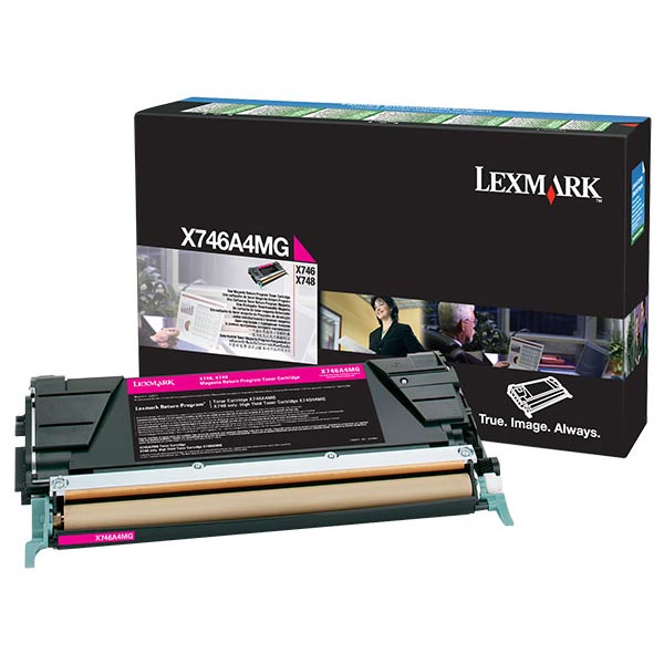 Lexmark X746, X748 Magenta Return Program Toner Cartridge for US Government (7,000 Yield) (TAA Compliant Version of X746A1MG)