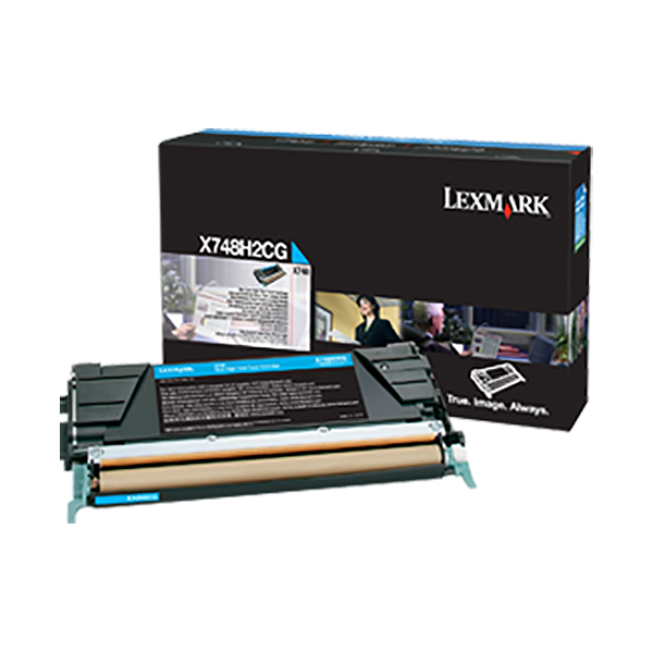 Lexmark X748 High Yield Cyan Non-Return Program Toner Cartridge (10,000 Yield)