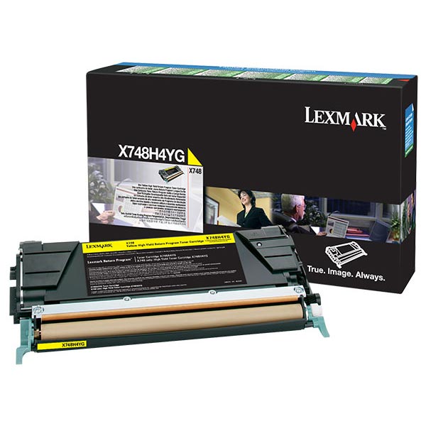 Lexmark X748 High Yield Yellow Return Program Toner Cartridge for US Government (10,000 Yield) (TAA Compliant Version of X748H1YG)