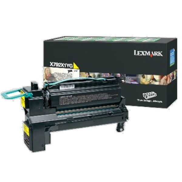 Lexmark X792, XS796 Extra High Yield Yellow Return Program Toner Cartridge (20,000 Yield)