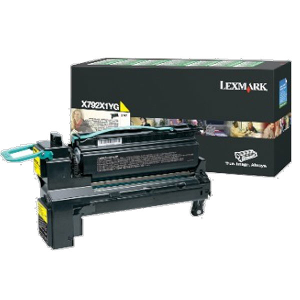 Lexmark X792, XS796 Extra High Yield Yellow Non-Return Program Toner Cartridge (20,000 Yield)