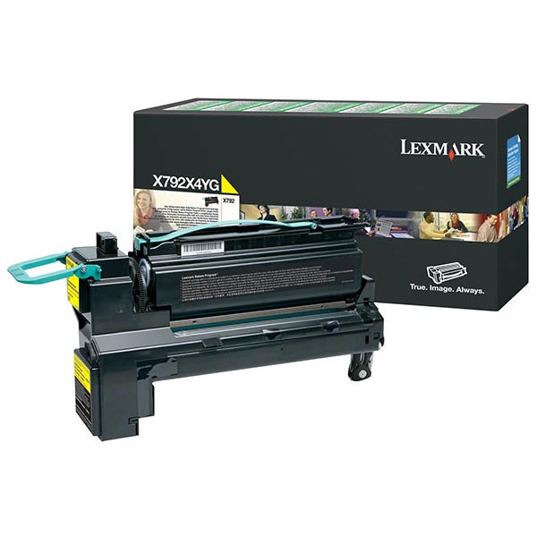 Lexmark X792 Extra High Yield Yellow Return Program Toner Cartridge for US Government (20,000 Yield) (TAA Compliant Version of X792X1YG)