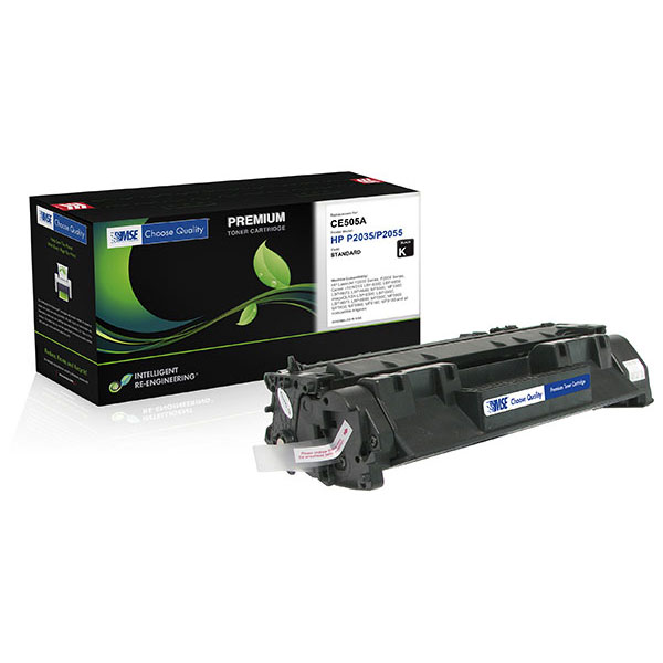 MSE Remanufactured Toner Cartridge for LJ P2035 P2055 (Alternative for HP CE505A 05A) (2300 Yield)