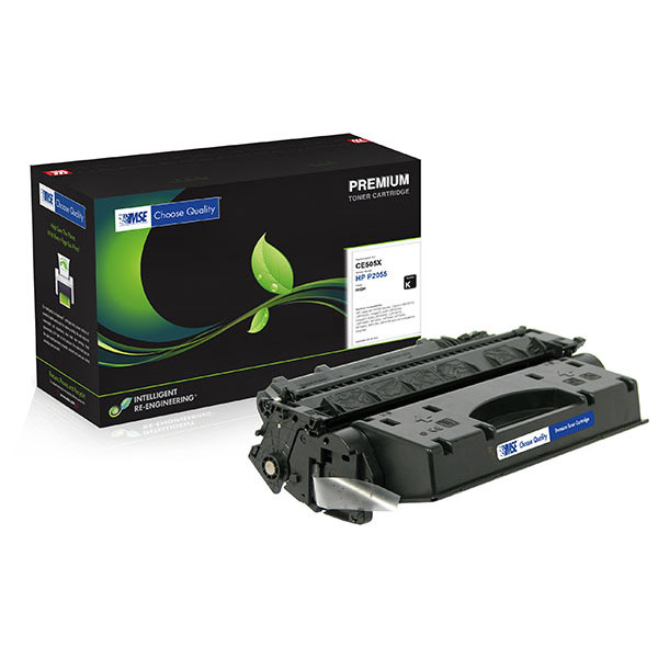 MSE Remanufactured High Yield Toner Cartridge for LJ P2055 (Alternative for HP CE505X 05X Canon 3480B001AA CRG-119II) (6500 Yield)