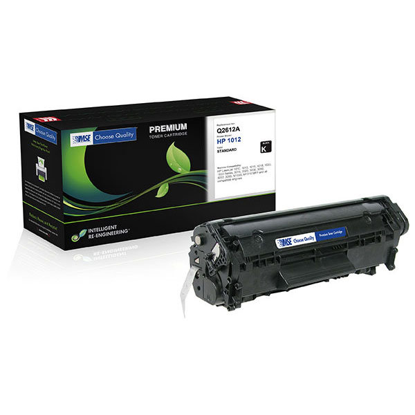 MSE Remanufactured Toner Cartridge for LJ 1010 1012 1015 1018 1020 1022 3015 3020 3030 3050 3052 3055 M1005 M1319 (Alternative for HP Q2612A 12A) (2000 Yield)