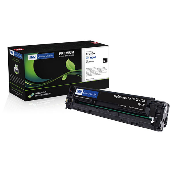 MSE Remanufactured Black Toner Cartridge for LJ Pro 200 Color M251 M276 imageCLASS MF8280CW (Alternative for HP CF210A 131A Canon 6272B001AA 131) (1600 Yield)