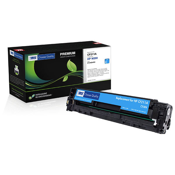 MSE Remanufactured Cyan Toner Cartridge for LJ Pro 200 Color M251 M276 imageCLASS MF8280CW (Alternative for HP CF211A 131A Canon 6271B001AA 131) (1800 Yield)