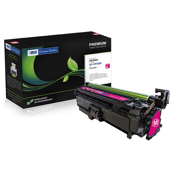 MSE Remanufactured Magenta Toner Cartridge for Color LJ CM3530 MFP CP3525 (Alternative for HP CE253A 504A) (7000 Yield)