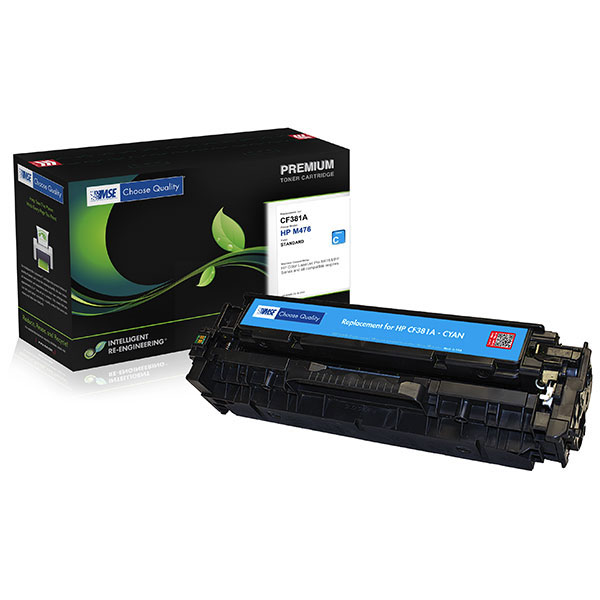 MSE Remanufactured Cyan Toner Cartridge for Color LJ Pro M476 (Alternative for HP CF381A 312A) (2700 Yield)