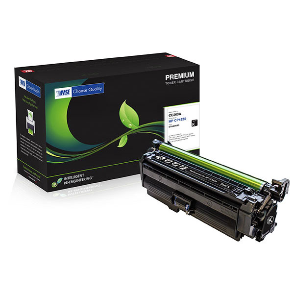MSE Remanufactured Black Toner Cartridge for Color LJ CM4540 CP4025 CP4525 (Alternative for HP CE260A 647A 646A) (8500 Yield)
