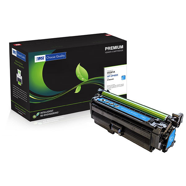 MSE Remanufactured Cyan Toner Cartridge for Color LJ CP4025 CP4525 (Alternative for HP CE261A 648A) (11000 Yield)