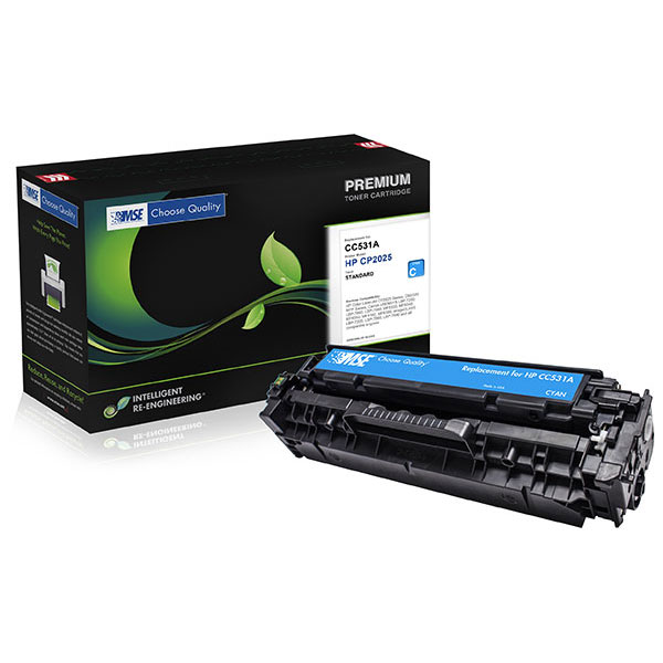 MSE Remanufactured Cyan Toner Cartridge for Color LJ CM2320 MFP CP2025 LBP-7200 7660 MF8350 8380 8580 (Alternative for HP CC531A 304A Canon 2661B001AA CRG-118C) (2800 Yield)