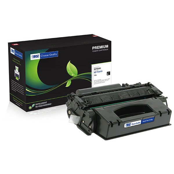 MSE Remanufactured High Yield Toner Cartridge for LJ M2727 MFP P2014 P2015 (Alternative for HP Q7553X 53X) (7000 Yield)
