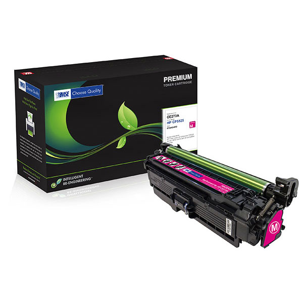 MSE Remanufactured Magenta Toner Cartridge for Color LJ CP5525 M750 (Alternative for HP CE273A 650A) (15000 Yield)