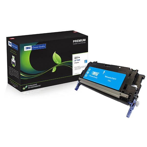 MSE Remanufactured Cyan Toner Cartridge for Color LJ 3600 imageCLASS MF8450C MF9280CDN (Alternative for HP Q6471A 502A Canon 2577B001AA 117) (4000 Yield)