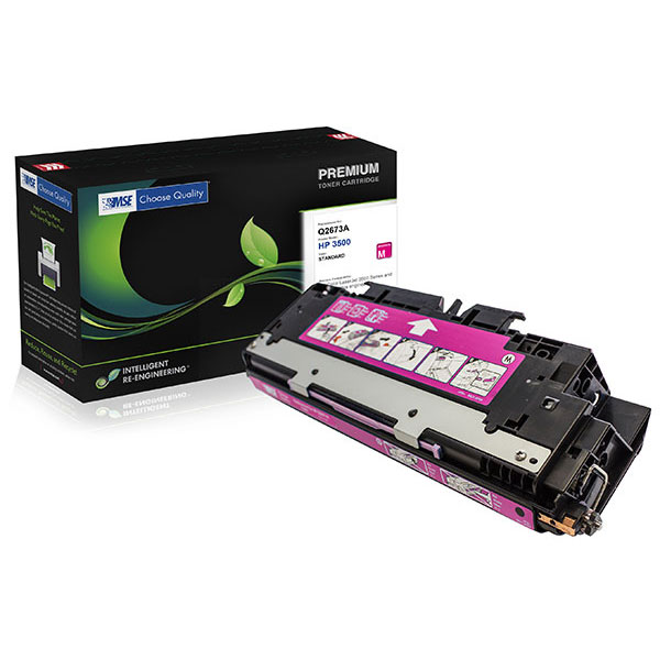 MSE Remanufactured Magenta Toner Cartridge for Color LJ 3500 3550 (Alternative for HP Q2673A 309A) (4000 Yield)