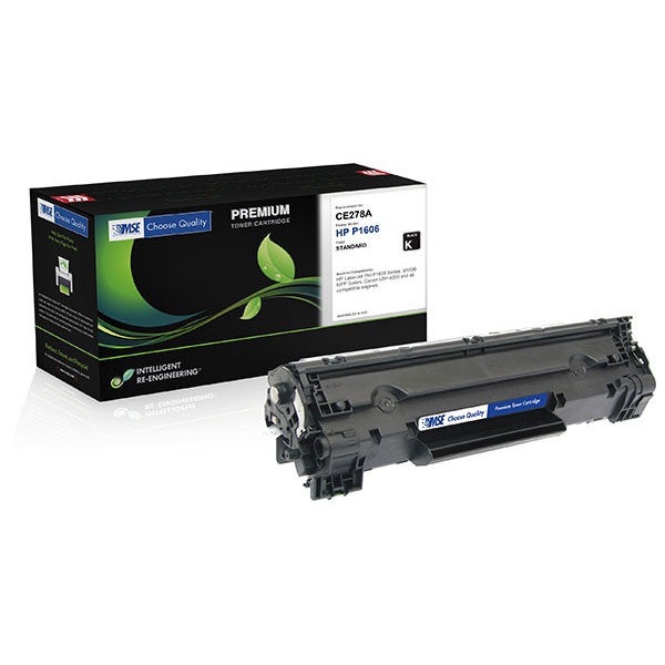 MSE Remanufactured Toner Cartridge for LJ M1536 P1566 P1606 imageCLASS LBP6200 (Alternative for HP CE278A 78A Canon 3483B001AA CRG-126) (2100 Yield)