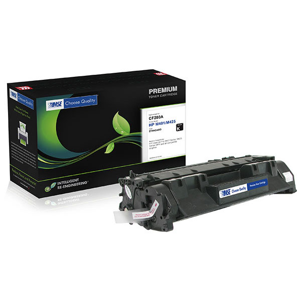 MSE Remanufactured Toner Cartridge for LJ M401 M425 (Alternative for HP CF280A 80A) (2700 Yield)