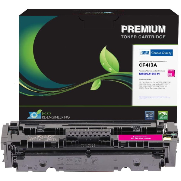MSE Remanufactured Magenta Toner Cartridge for Color LaserJet Pro M452 MFP M377 M477 (Alternative for HP CF413A 410A) (2300 Yield)