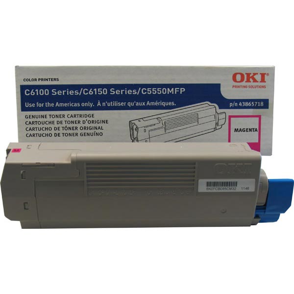 OKI C6150 MC560 MFP Magenta Toner Cartridge (6000 Yield)