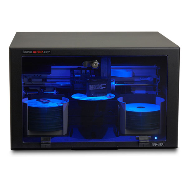 Primera Bravo 4202 XRP Blu Disc Publisher (100-disc Capacity) (Two Recordable DVD/CD Drives) (4800 dpi) (USB) (Rack Mountable) (Locking Front Cover)