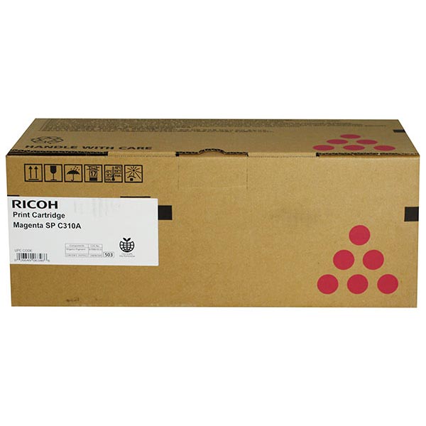 Ricoh Aficio SP C231, C232, C242DN, C311N, C312DN, C320DN, C340DN Magenta Toner Cartridge (2,500 Yield) (Type SPC310A) - Ricoh