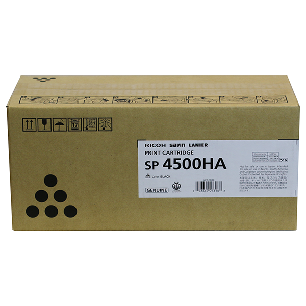 Ricoh SP 4510DN, SP 4510SF High Yield Print Cartridge (12,000 Yield) (Type SP 4500HA)